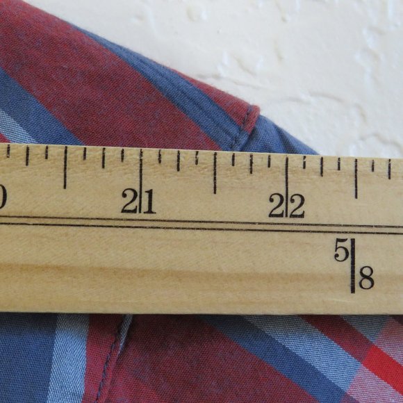 Columbia* Men's Short Sleeve Button Down Curved Hem Pocket plaid Shirt~ Size XXL - Picture 6 of 11